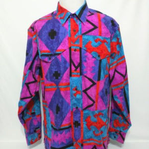 Wrangler Brushpopper Purple Shirt Size 17.5-35